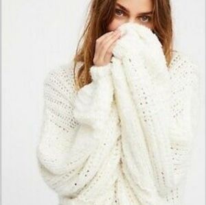 Free People Ivory Sunday Shore Chamile  Cardigan